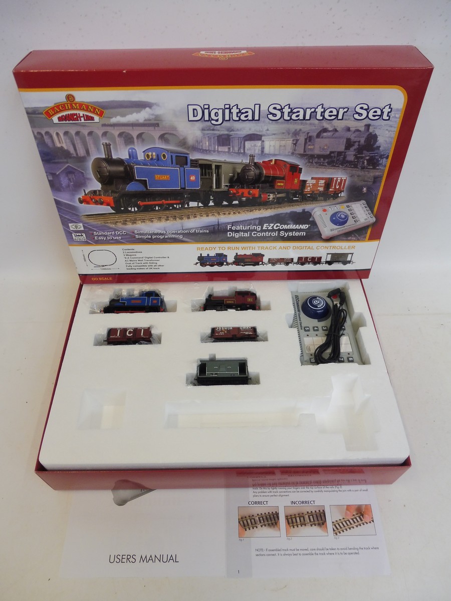 A boxed Bachmann OO gauge Digital Starter Set.