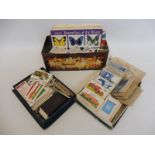 A collection of assorted cigarette and tea cards including Turf and Horniman's.