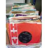 A quantity of Columbia and Parlaphone 45s, many genres and artists.