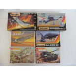 Six boxed model kits, not checked.