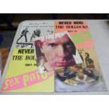 Five Sex Pistols and related items to include Never Mind the Bollocks, British and American