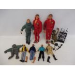 A small quantity of Action Man figures and accessories, mostly guns, also various plastic figures