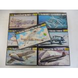 Seven boxed Heller model aircraft 1/72 scale kits.