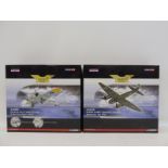 Two boxed Corgi Aviation Archive 1/72 models: Dornier D0172 Mk.II and Junkers JU88A, appear in