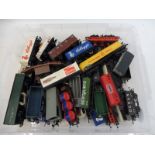 A selection of Hornby and Tri-ang OO gauge wagons.