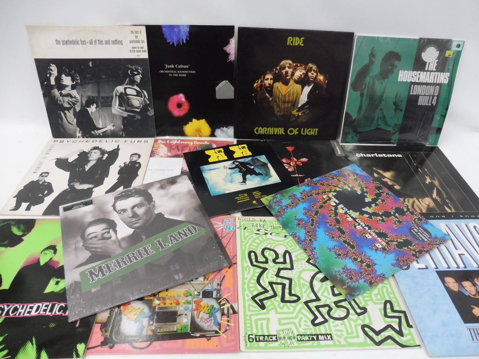 14 Indie LPs to include Ride, Psychadelic Furs, Lightening Seeds, Depeche Mode and others.