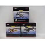 Three boxed Corgi Aviation Archive 1/72 scale models to include two Western Lysanders and a