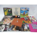 10+ LPs from the 1980s to include Munich Machine, The Swans and others, VG to VG+ condition.