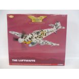 A boxed Corgi Aviation Archive 1/32 scale 'The Luftwaffe' Messerschmitt BF109G-2, yellow 12, appears