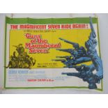 A Magnificent Seven Ride Again cinema poster circa 1970s, folded in excellent overall condition,