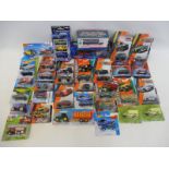 A quantity of Matchbox Hot Wheels carded models.