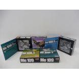 Five boxed Dragon Warbird Series 1/72 scale models to include four NE109 and Spitfire Mk. VB, appear