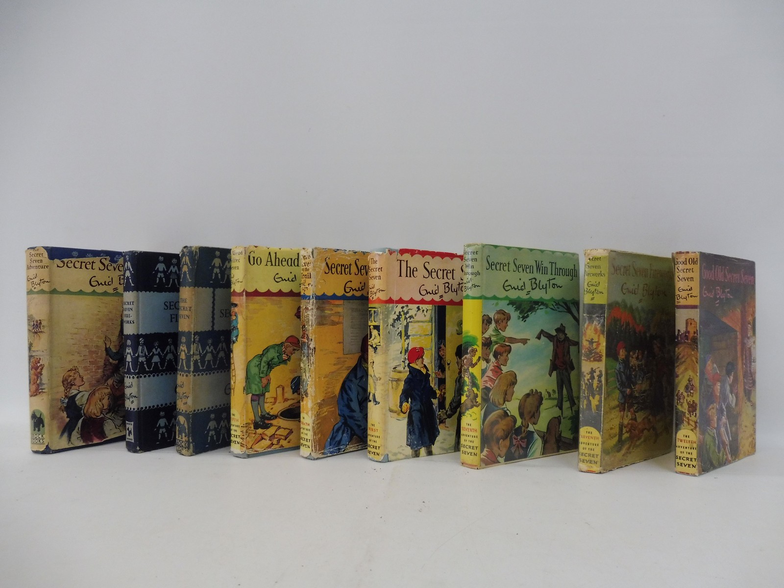 Nine Secret Seven volumes to include 'Secret Seven Adventure' with dust jacket, 1st Edition, 1950.