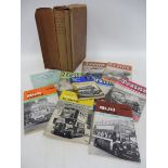 A small selection of ABC bus books plus various 'Trains Illustrated' books, also a two volume set in