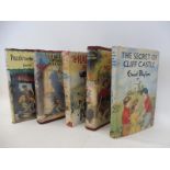 Five early Enid Blyton books including 'Puzzle for the Secret Seven', 1958 with dust jacket and 'The