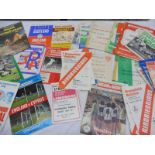 A selection of Irish and Scottish football programmes.