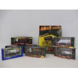 A collection of Eddie Stobart Ltd. models including a Refuelling set.