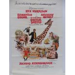 An original cinema poster for Dr Doolittle in folded condition, rolled for protection, great