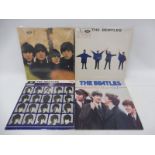 Four original Beatles LPs: A Hard Days Night, Beatles For Sale, Help and one other, some first