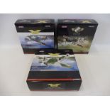 Three boxed Corgi Aviation Archive 1/72 scale models to include a Hawker Typhoon and a Supermarine