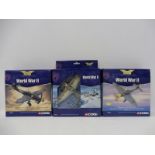 Three Corgi Aviation Archive 1/72 scale models to include a Junkers JU87 Stuka, France 1940, a