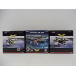 Three boxed Corgi Aviation Archive 1/48 scale models: Fokker DR1 Joseph Jacobs, a Fokker DR1 Tri-