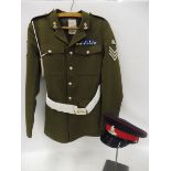 A gunner's military uniform with hat.