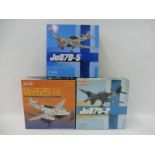 Three 1/72 scale Dragon Warbird Series models: ME 262 Germany 1945, JU87G Eastern Front 1944 and a