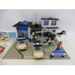 A Lego police station set no. 6384, 1983, with instructions, unchecked.
