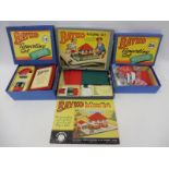 Three Bayko construction sets from the mid to late 1940s. Set 0, Set 0x and Set 1x - offered in