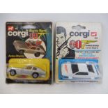 A Corgi Junior James Bond 007 Aston Martin DB5 (40) and Lotus Esprit (60). Carded and unopened DB5