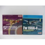 Two Dragons Warbird Series 1/72 scale models: a FW109A Black 1 Horst Hannig 1943 and a Spitfire