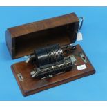 A 'Brunsviga-Midget' pinwheel mechanical calculator / adding machine, no.17540, retailed by