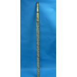A Vintage wooden Imperial Level Staff/Levelling Rod, with graduations to 14 feet.