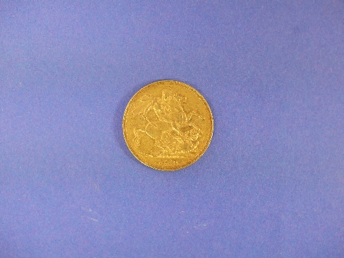 A Victorian gold Sovereign, dated 1880.