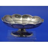 Liberty & Co; A George V silver Bon Bon Dish, hallmarked Birmingham 1912, of lobed oval form,