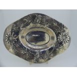 Gilbert Marks; A late Victorian silver Dish, hallmarked for Gilbert Marks, London, 1898, also