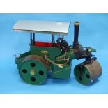 A well engineered 3 inch scale model of the 1920s Wallis & Steevens Simplicity road roller, the
