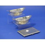 A pair of late Victorian silver Bon Bon Dishes, by Atkin Brothers, hallmarked Sheffield, 1898, of