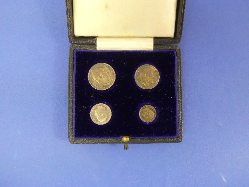 A set of Maundy Money, 1907, in dated case, comprising 1d, 2d, 3d and 4d coins. - Image 2 of 2
