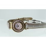 A Girard-Perregaux 18ct gold ladys's Wristwatch, marked "750", with Swiss 8-Jewels movement, the