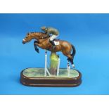 A Royal Worcester equestrian model of "Merano and Captain Raimondo d'Inzeo", limited edition No.