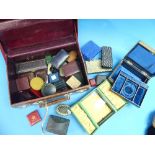 A quantity of Antiques and Vintage Jewellery Boxes and cases, together with four vintage evening