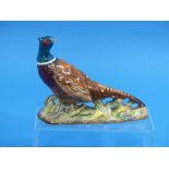 A Beswick pottery Pheasant, MN.1226, second type, no flowers on base, 5¾in (14.5cm) high.