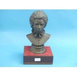 A Royal Doulton commemorative black basalt bust of H.R.H. The Princess Anne, issued to celebrate her