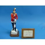 A Royal Worcester "Colonel of the Noble Guard in Gala Uniform" figurine, Papal Series, limited