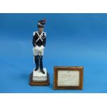 A Royal Worcester "Papal Gendarme" figurine, Papal Series, limited edition No 63 of 150, modelled by