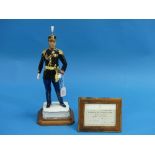 A Royal Worcester "Officer of the Palatine Guard" figurine, Papal Series, limited edition No 72 of