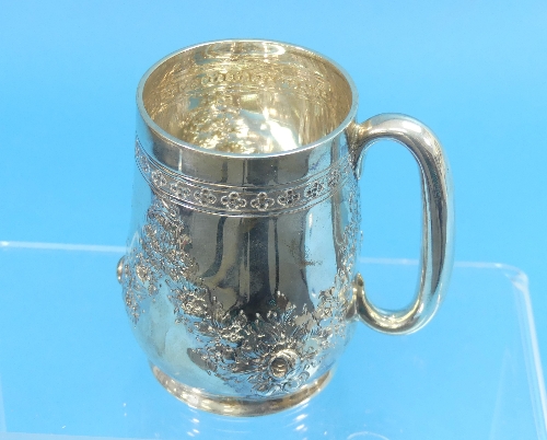 An Edwardian silver Christening Mug, by Mappin & Webb, hallmarked Sheffield, 1902, of conical form - Image 2 of 4
