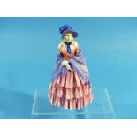 A Royal Doulton 'A Victorian Lady' figurine, H.N.728, pink and purple, 7¾in (19.75cm) high.